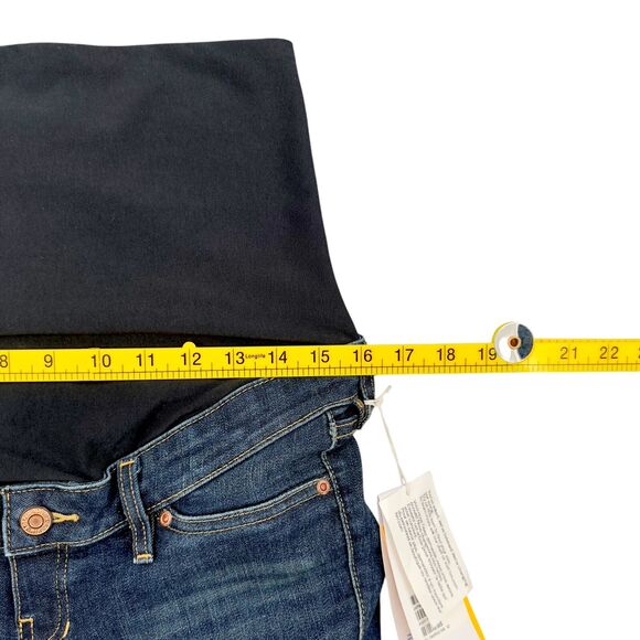 H&M & Demim Blue Skinny Fit Stretch Panel Maternity Jeans Womens Size 6 - Picture 8 of 10